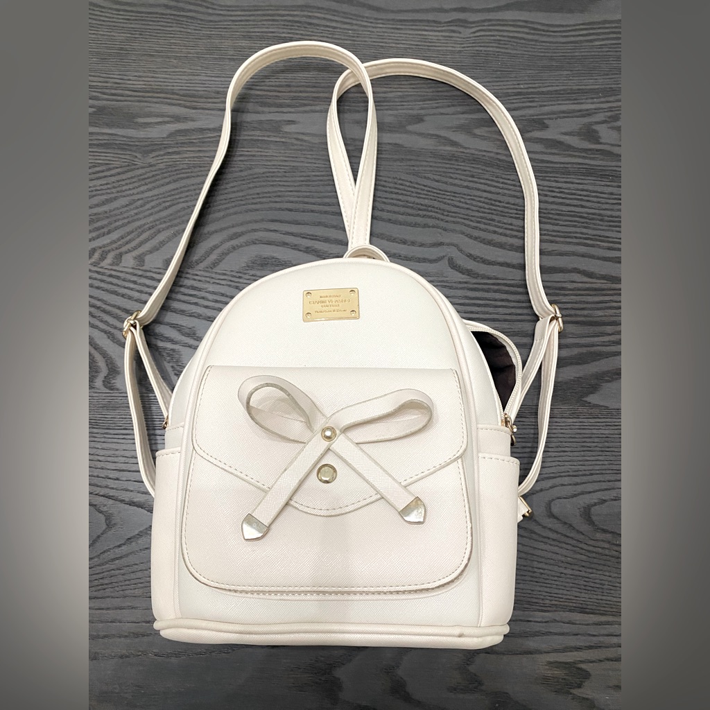 Small White Backpack